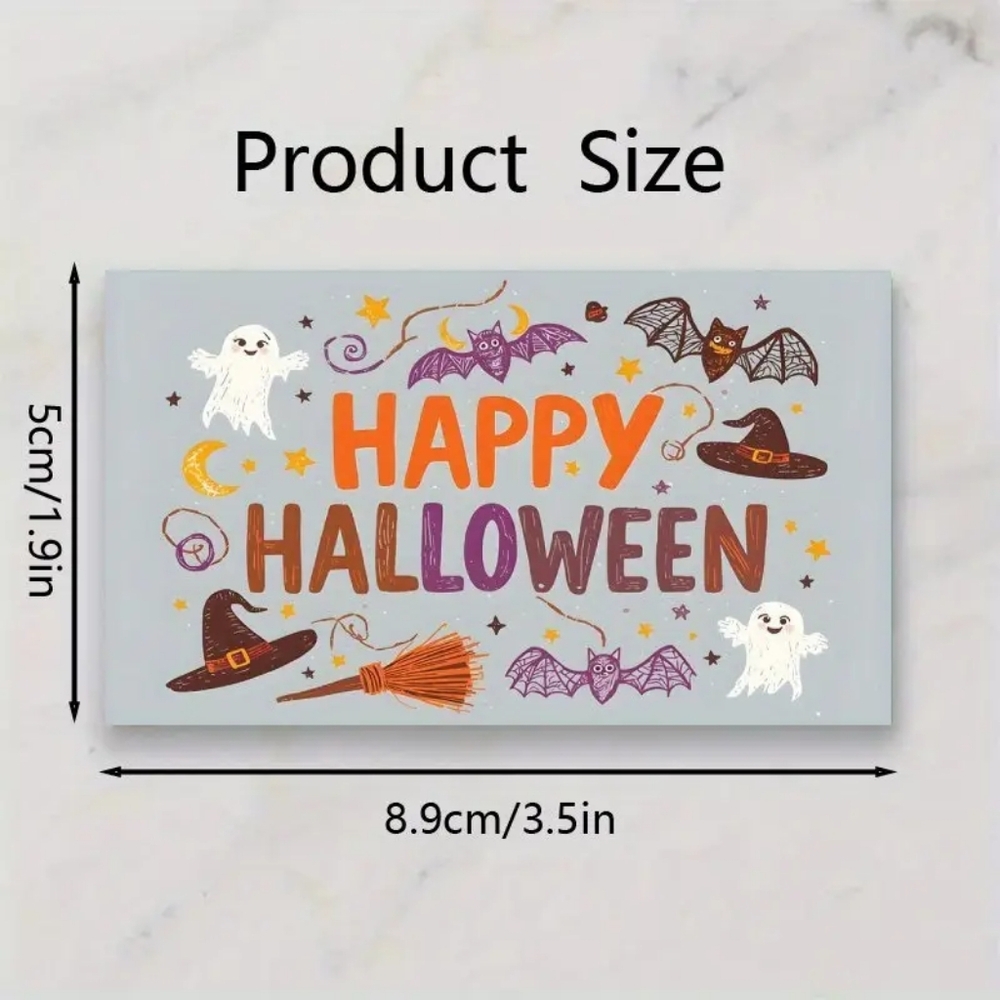 60 thank you glossy Halloween cards 3.5x1.9 - Picture 4 of 5